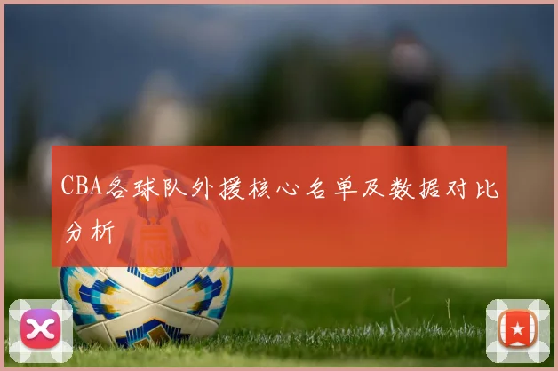 CBA各球队外援核心名单及数据对比分析